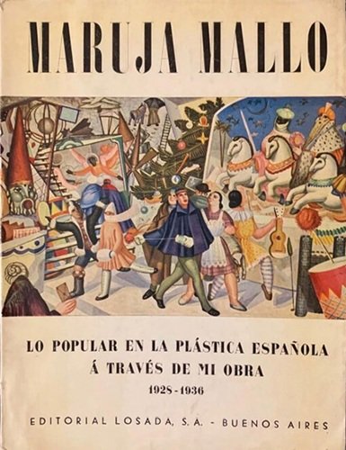 Portada del libro Lo popular en la plástica española, escrito por Maruja Mallo