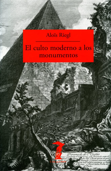 Portada del libro El culto moderno a los monumentos
