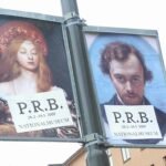 Carteles de una exposición dedicada a los Prerrafaelitas en Estocolmo